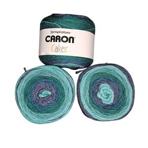 Caron Cakes Yarn Blueberry Shortcake 3 Pack 80% Acrylic 20% Wool 383yds Each